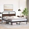 vidaXL Cadre de lit sans matelas 120x200 cm ch&ecirc;ne marron