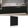 vidaXL Panneau de lave-vaisselle "Lyon" noir 59,5 x 3 x 67 cm Bois d'ing&eacute;nierie