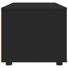 vidaXL Meuble TV avec tiroir Noir 100 x 48 x 43 cm Bois d'ing&eacute;nierie