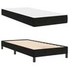 vidaXL Lit &agrave; ressorts avec matelas Noir 90 x 190 cm tissu