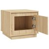 vidaXL Table basse ch&ecirc;ne sonoma 51x50x44 cm bois d'ing&eacute;nierie