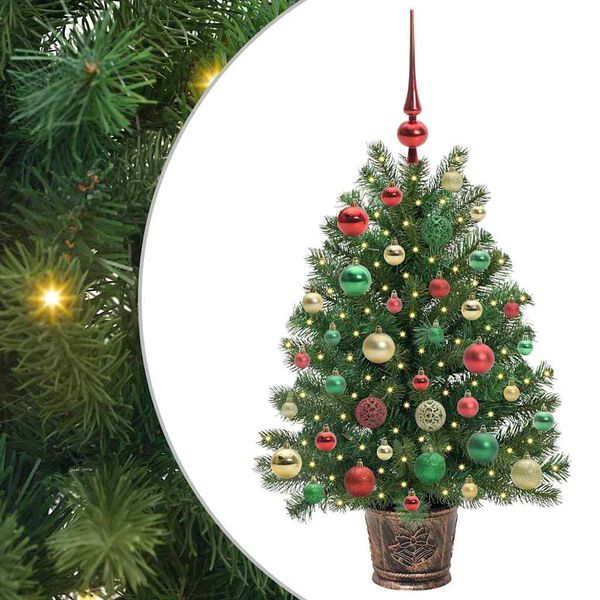 vidaXL Sapin de No&euml;l artificiel avec 150 LED Vert 95 cm PE et PVC