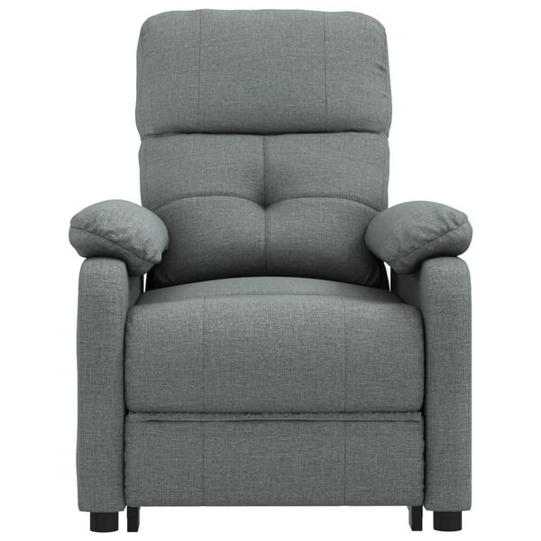 vidaXL Fauteuil Gris fonc&eacute; Tissu