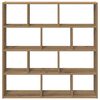 vidaXL &Eacute;tag&egrave;re cube murale 12 compartiments ch&ecirc;ne artisanal