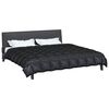 vidaXL Duvet d'hiver Noir 200 x 220 cm Satin et Microfibre