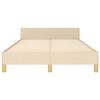 vidaXL Cadre de lit sans matelas cr&egrave;me 120x200 cm tissu