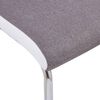 vidaXL Chaises &agrave; manger cantilever lot de 4 taupe tissu