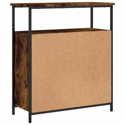 vidaXL Buffet chêne fumé 70x30x80 cm bois d'ingénierie