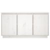 vidaXL Buffet Blanc 111x34x60 cm Bois massif de pin