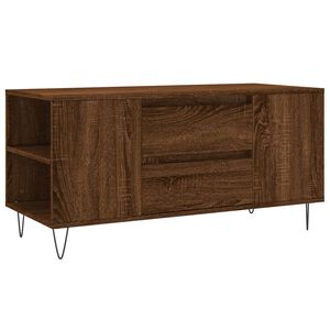 vidaXL Table basse ch&ecirc;ne marron 102x44,5x50 cm bois d'ing&eacute;nierie