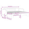vidaXL Lit de jour avec lit gigogne et matelas noir 80x200 cm velours