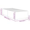 vidaXL Cadre de lit sans matelas bleu 90x200 cm velours