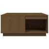 vidaXL Table basse Marron miel 80x81x36,5 cm Bois massif de pin