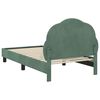 vidaXL Cadre de lit pour enfants avec t&ecirc;te de lit Vert Mer 80 x 160 cm