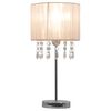 vidaXL Lampe de bureau Blanc Rond E27