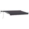 vidaXL Cadre de store manuel avec LEDs Anthracite 2,5 x 2 m