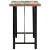 vidaXL Table de bar 150x70x107 cm bois massif de r&eacute;cup&eacute;ration et fer