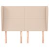 vidaXL T&ecirc;te de lit avec oreilles Cappuccino 147x23x118/128 cm