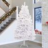 vidaXL Sapin de No&euml;l artificiel avec 300 LED Blanc 300 cm PVC et m&eacute;tal
