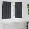 vidaXL Rideaux occultants 2 pcs Gris clair 140 x 140 cm Velours