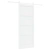 vidaXL Porte coulissante 83 x 202 cm Bois de pin massif Blanc