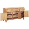 vidaXL Buffet Marron 112 x 33.5 x 70 cm Ch&ecirc;ne massif