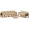 vidaXL Ensemble de canap&eacute;s d'ext&eacute;rieur 7 pc Naturel