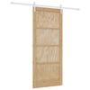 vidaXL Porte coulissante ORKDAL Naturel et Blanc 86 x 198,5 cm