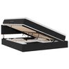 vidaXL Lit de rangement LED avec matelas Noir 180 x 200 cm Velours