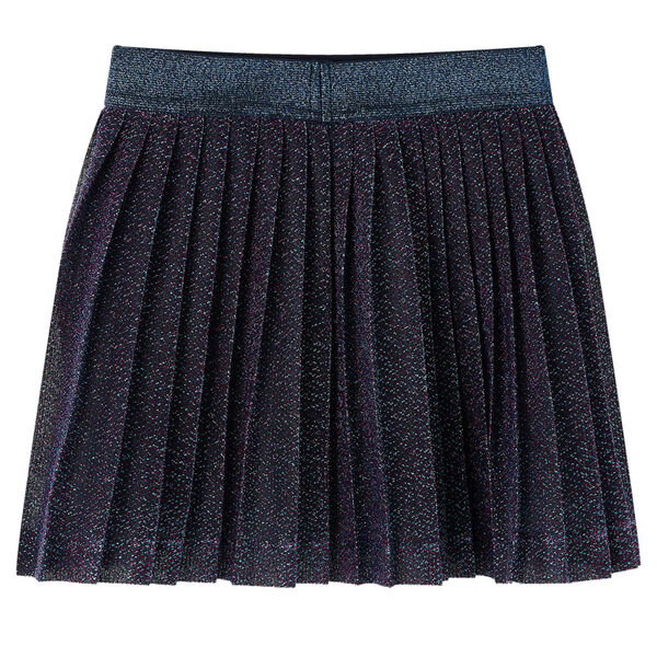 Jupe avec paillettes pour enfants bleu marine 140
