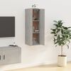 vidaXL Meuble TV mural Gris b&eacute;ton 40x34,5x100 cm