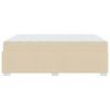 vidaXL Cadre de lit avec matelas Cr&egrave;me 140 x 200 cm tissu