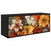 vidaXL Meuble TV mural GENNEP 102 x 33 x 40 cm Ch&ecirc;ne noir