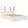 vidaXL Cadre de lit sans matelas blanc 135x190 cm bois de pin massif