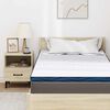 vidaXL Surmatelas Blanc 100 x 200 cm Tissu Jacquard