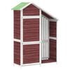 vidaXL Abri &agrave; outils de jardin moka 120x53,5x170 cm bois massif pin