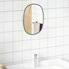 vidaXL Miroir mural Noir 40x30 cm