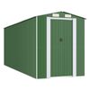 vidaXL Abri de jardin Vert 192x523x223 cm M&eacute;tal galvanis&eacute;