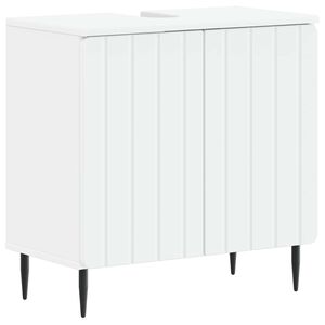 vidaXL Meuble sous Lavabo de Salle de Bain ZWOLLE Blanc
