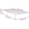 vidaXL Cadre de lit ottoman Ch&ecirc;ne artisanal 193 x 120 x 25 cm
