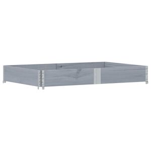 vidaXL Jardini&egrave;re gris 150x100 cm bois de pin massif