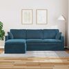 vidaXL Canap&eacute; Bleu 198 x 134 x 80 cm Velours