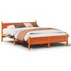 vidaXL Cadre de lit sans matelas cire marron 120x200cm bois pin massif