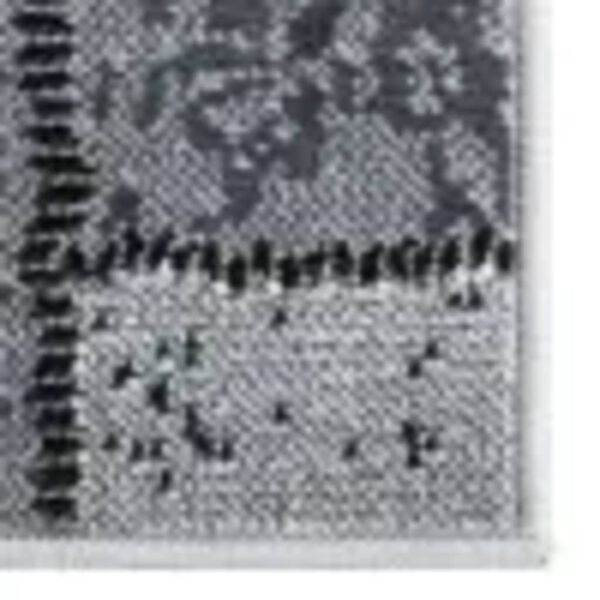 vidaXL Tapis BCF Gris avec motif de blocs 60x400 cm