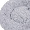 vidaXL Coussin lavable pour chiens/chats Gris clair 90x90x16cm Peluche