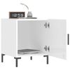 vidaXL Tables de chevet 2 pcs blanc brillant 40x40x50 cm