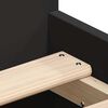 vidaXL Cadre de lit sans matelas noir 75x190 cm