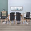 vidaXL Chaises &agrave; manger lot de 6 gris tissu