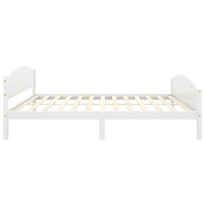 vidaXL Cadre de lit sans matelas blanc bois de pin massif 140x200 cm