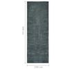 vidaXL Tapis de couloir lavable pliable Gris 100x300 cm Polyester
